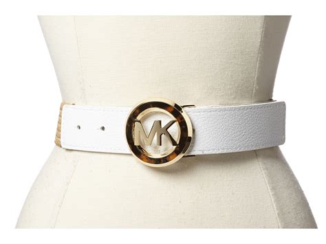 michael kors belt white